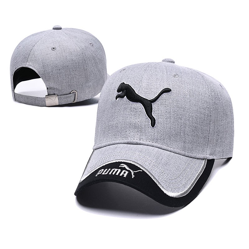 grey puma cap