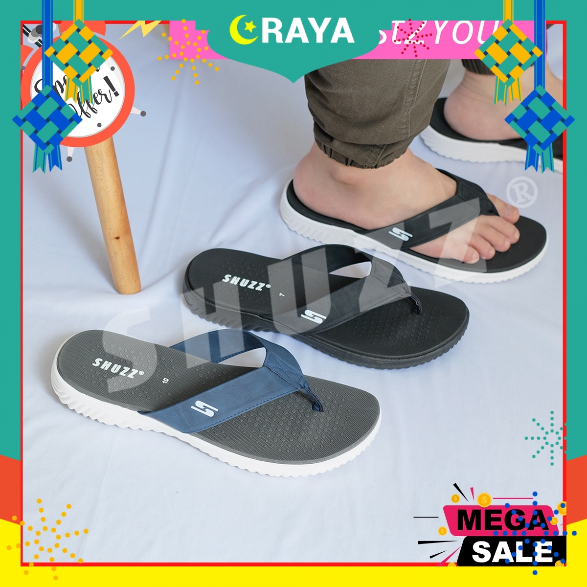 mens slipper flip flops