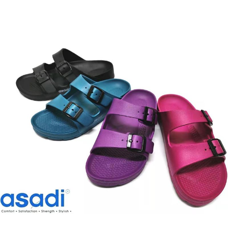 NON-SLIP Asadi Slipper 1468 (Black/navy/pink /marron/purple )