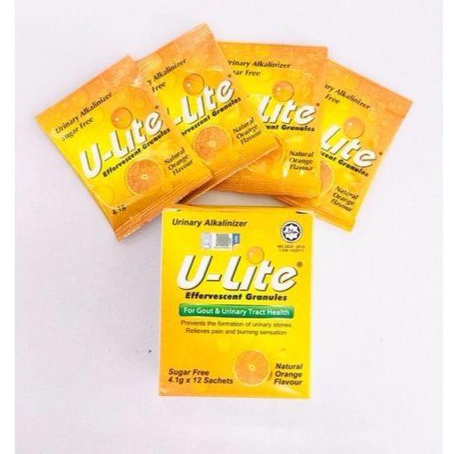 Buy New U Lite Urinary Alkalinizer Effervescent Granules Orange Flavour 4 1g X 28 Sachets For Gout Urinary Tract Health Seetracker Malaysia