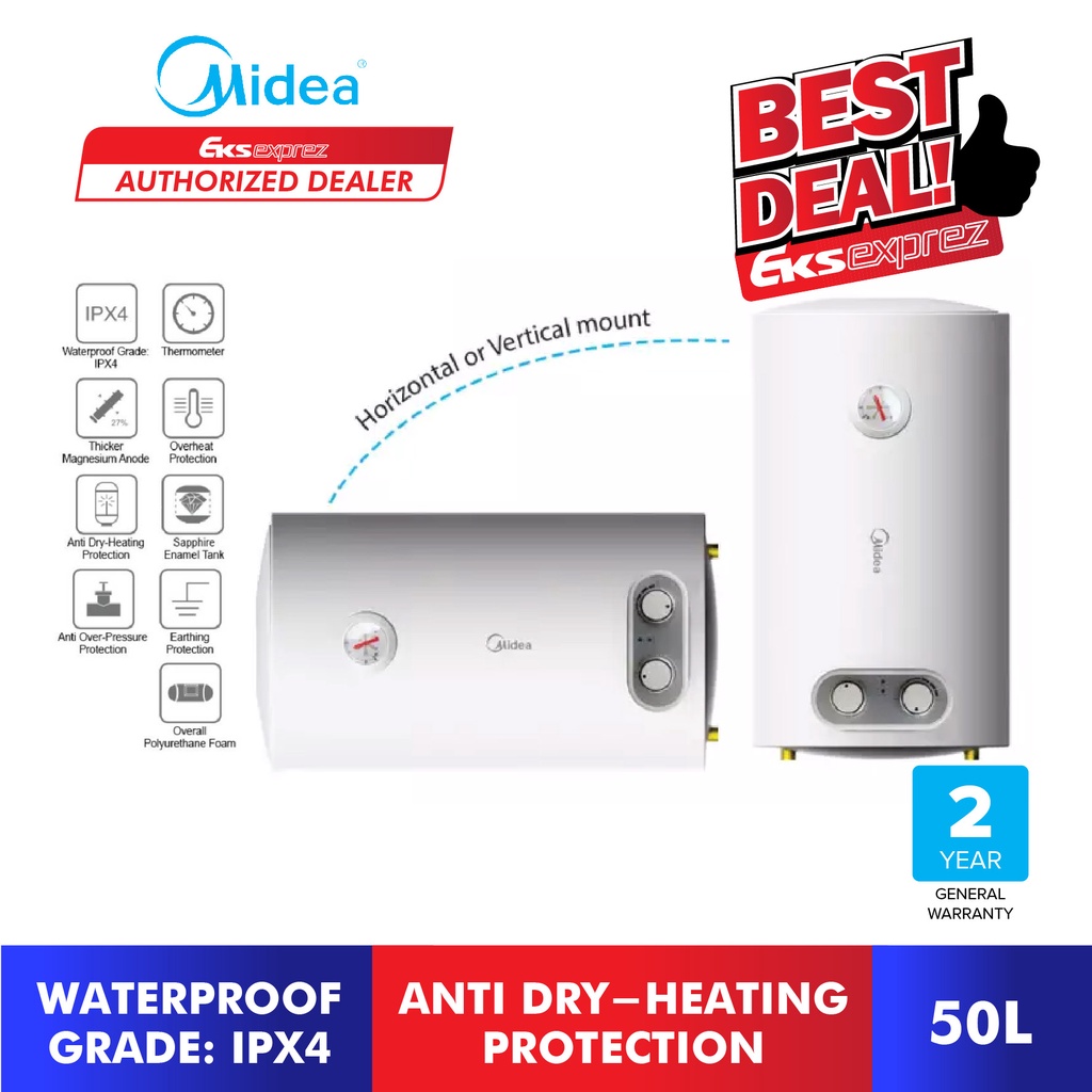 Midea Storage Water Heater (50L) MSH-50VH