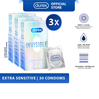 Durex Invisible Extra Sensitive (10's x 3)
