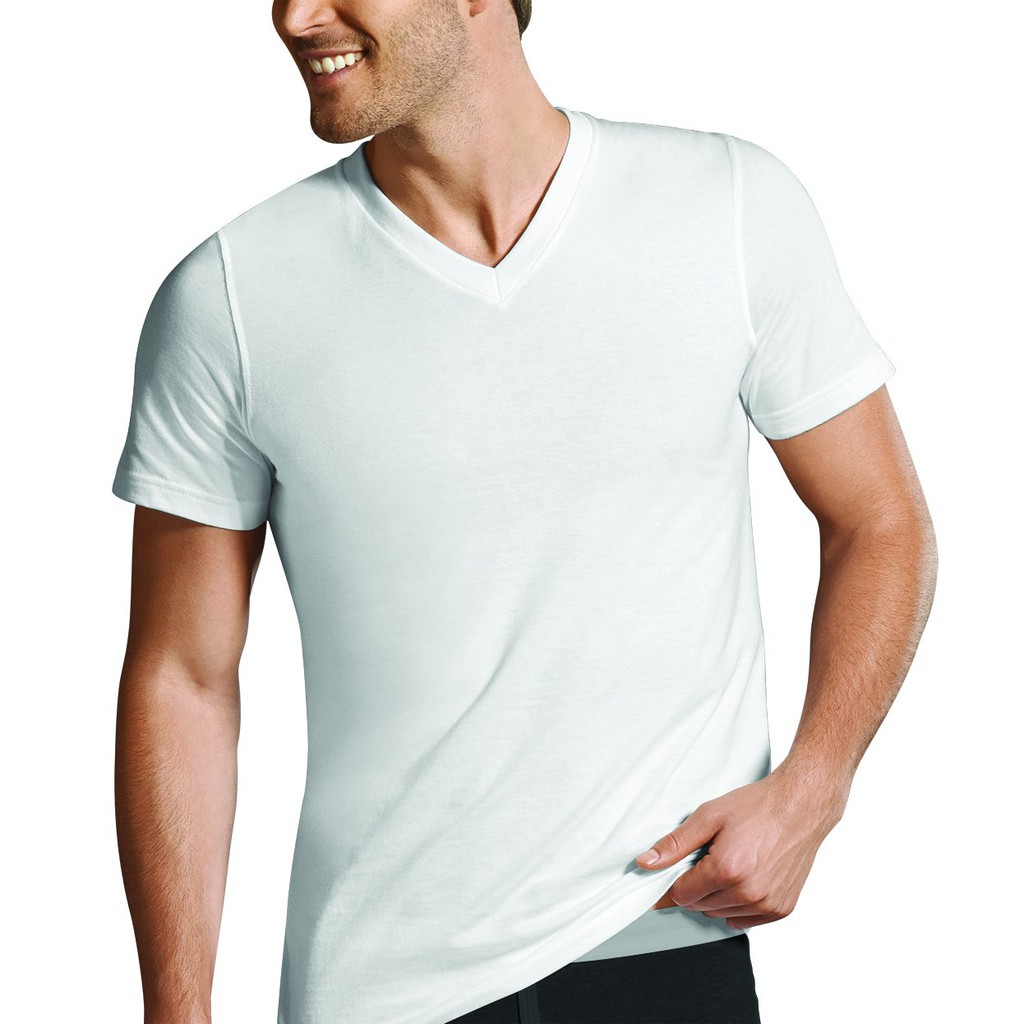Jockey 1 pack Men's Big & Tall Cotton Interlock V Neck T shirt ...