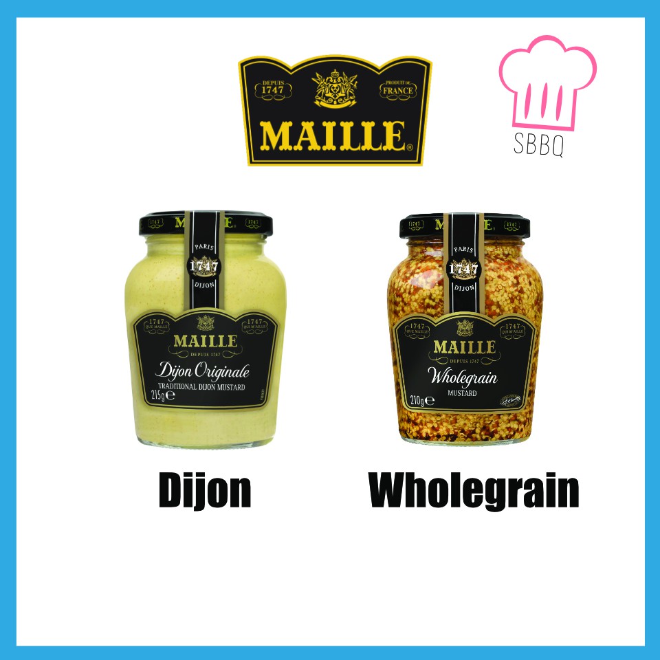 MAILLE MUSTARD COLLECTION DIJON MUSTARD 215G WHOLEGRAIN MUSTARD