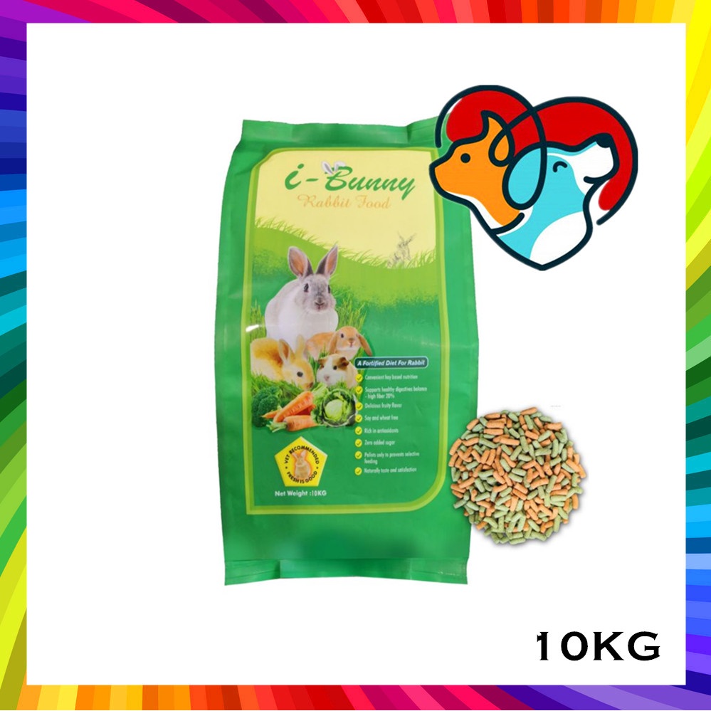 IBunny Rabbit & Guinea Pig Food 10KG Shopee Malaysia