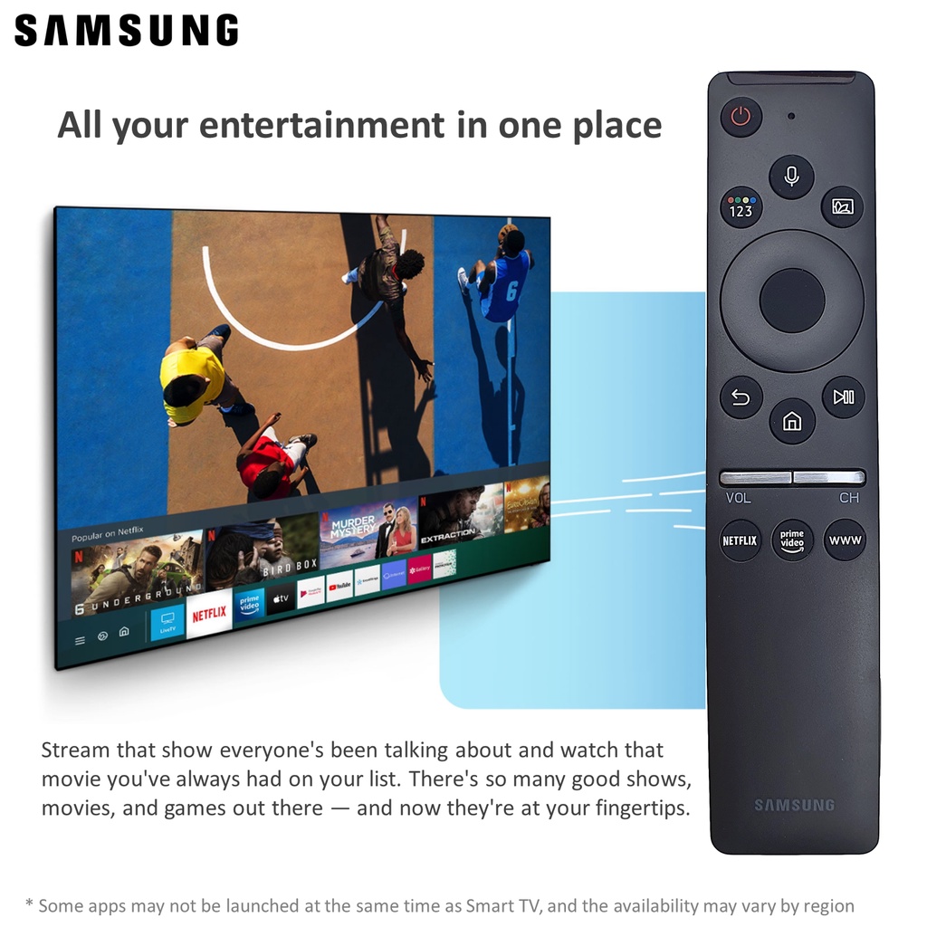 Samsung Original Quality Remote Control With Voice Command Function Netflix For Samsung Smart Tv Bn59 f Shopee Malaysia