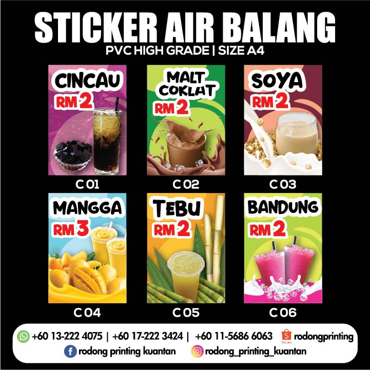 Sticker Balang Kalis Air Ready Stock Shopee Malaysia 2769