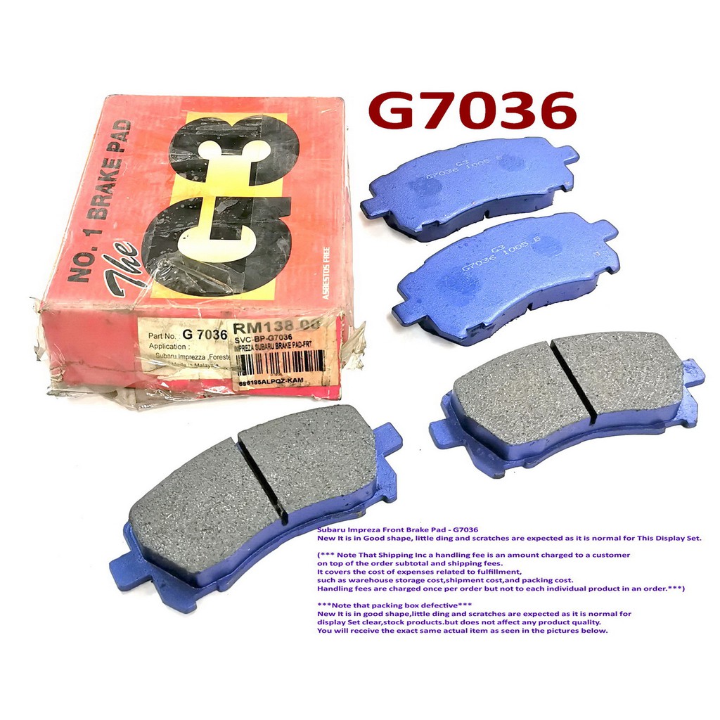 subaru brake pads cost