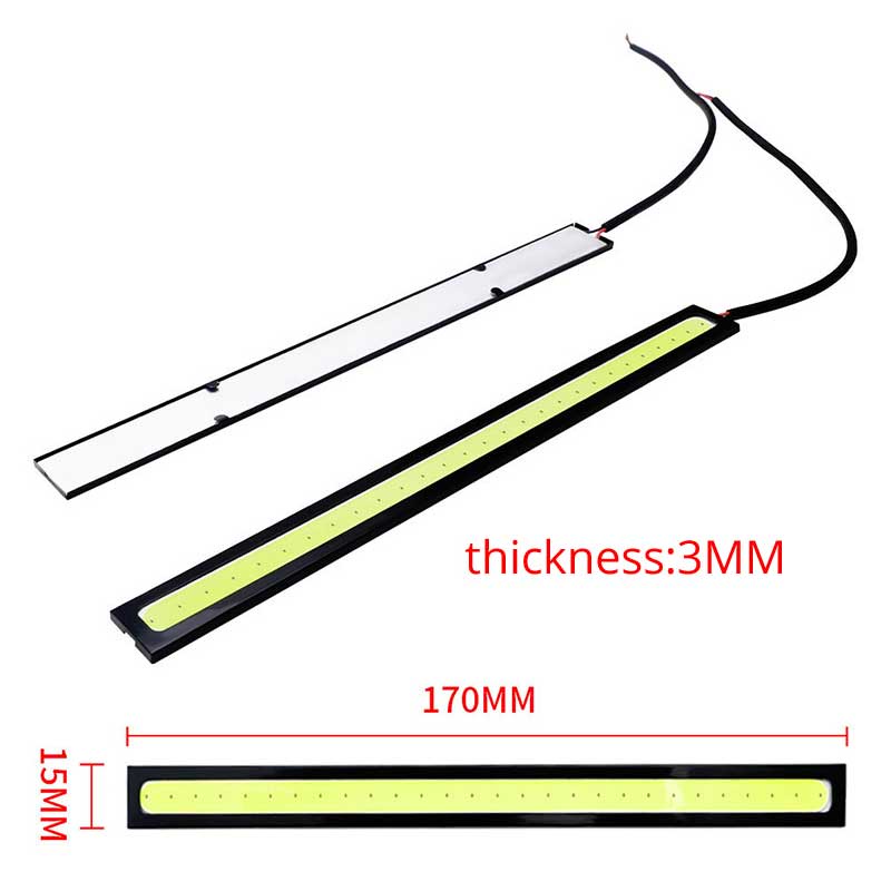 1Pcs 17CM Car LED COB DRL Daytime Running Lights 12V Waterproof  External LED Car Light Source Parking Fog Bar Lamp Car 
