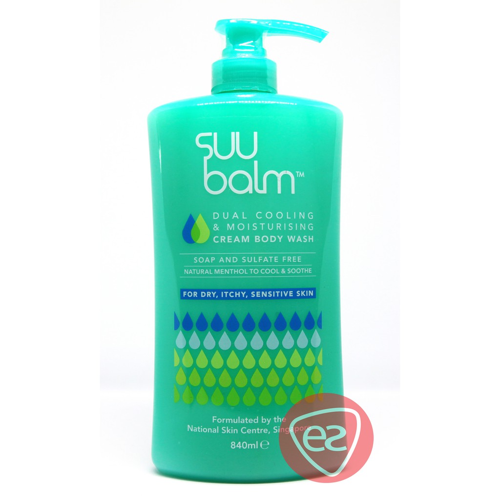 SUU BALM DUAL COOLING & MOISTURISING CREAM BODY WASH 840ML Shopee