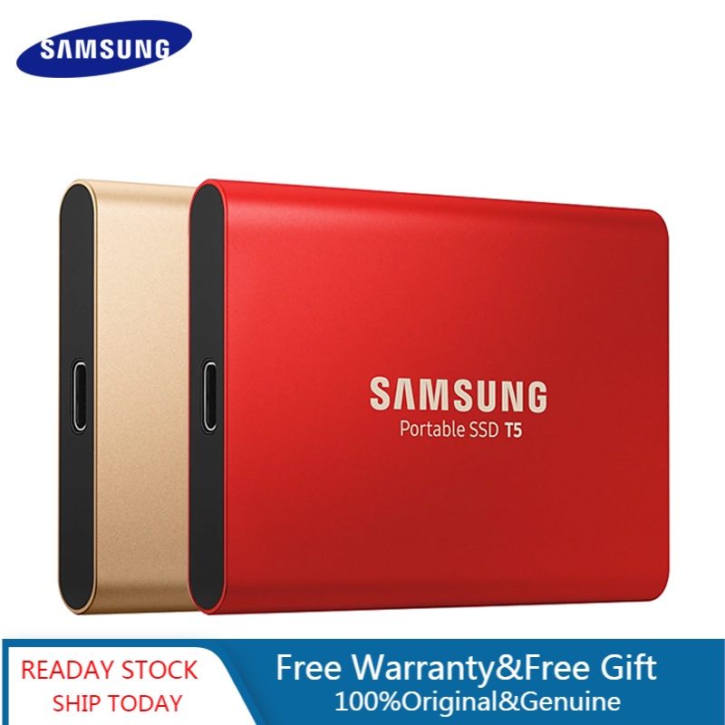 Original Samsung Portable T5 SSD 500GB 1TB 2TB External Solid State