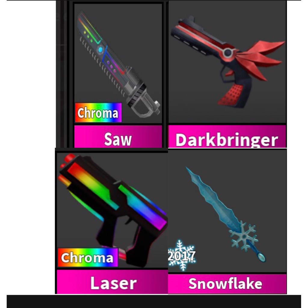 Mm2 Murder Mystery Godly Knives And Guns Roblox Shopee Malaysia