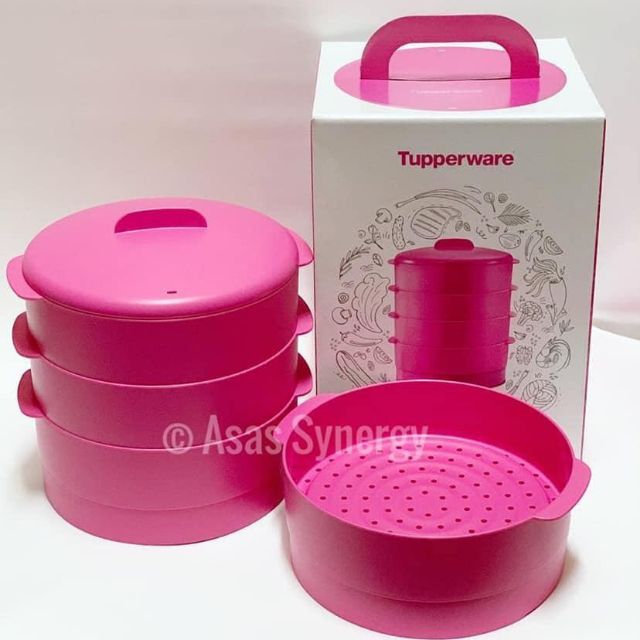 Steam It Pink Tupperware
