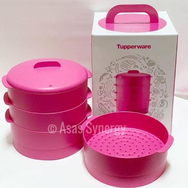 Pink tupperware..