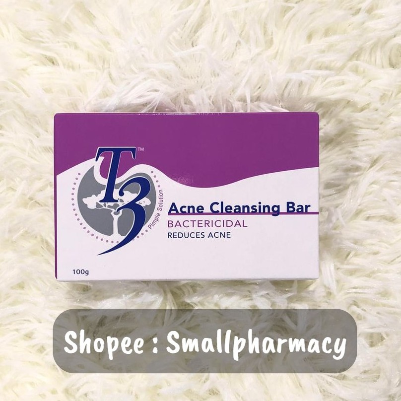 HOE T3 ACNE CLEANSING BAR 100G ( for acne, fungal ) 002002 Shopee