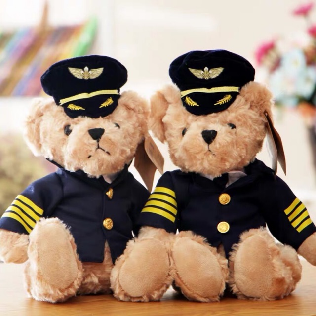 airline pilot teddy bear