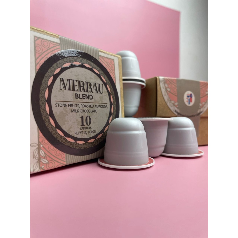[SYARIKAT KOPI KOK] Nespresso compatible Coffee Capsules - MERBAU Arabica Blend (10 PCS)