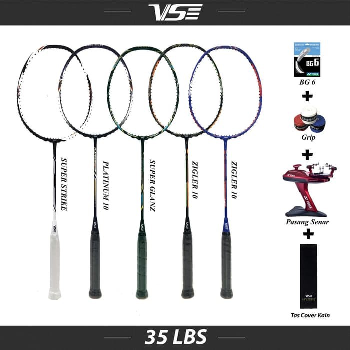 35 lbs badminton racket