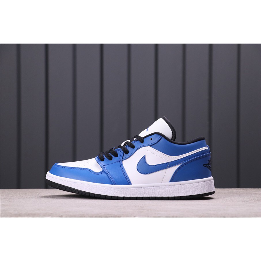 100 Original Nike Air Jordan 1 Aj1 Low Game Royal Storm Blue High End Fashion 124 36 46 Shopee Malaysia