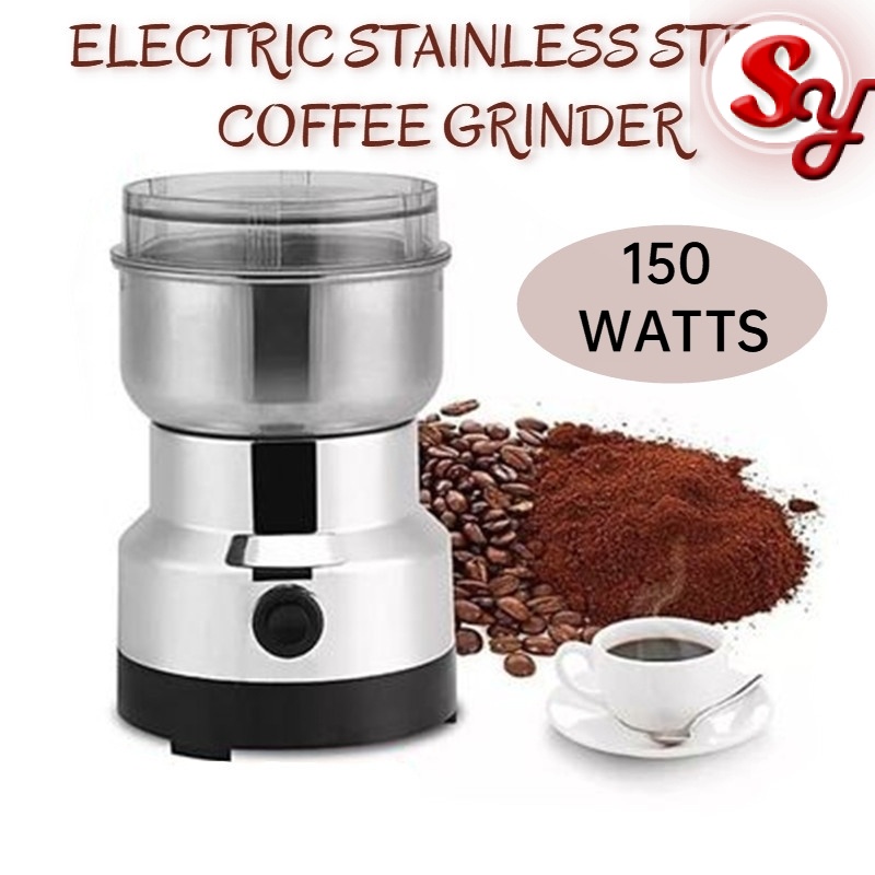 High Power Electric Stainless Steel Coffee Bean Grinder Home Grinding Spices Dry Mill Machine Milling