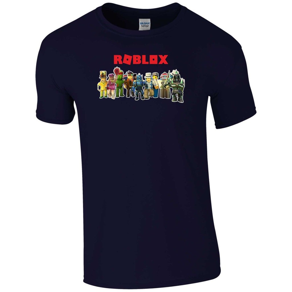 Roblox T Shirt Prison Life Builder Video Games Funny Ps4 Xbox Men Tee Top Navy Blue Shopee Malaysia - roblox shirts in real life