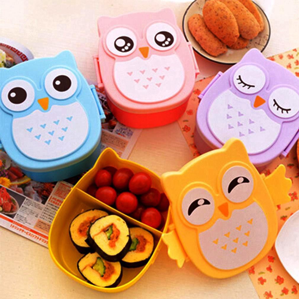 Bekal Makanan Cute Owl ( Owl Lunch Box Bento Food Container) | Shopee