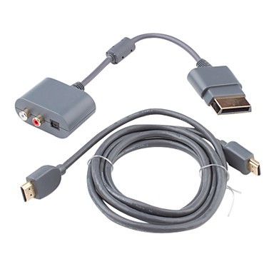 Xbox 360 Optical RCA Audio Adapter With HDMI Cable