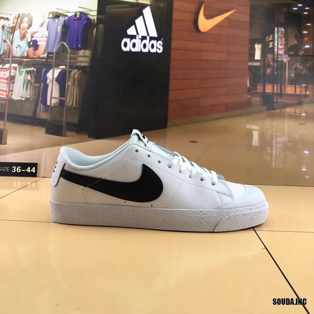 nike sb blazer zoom low black white