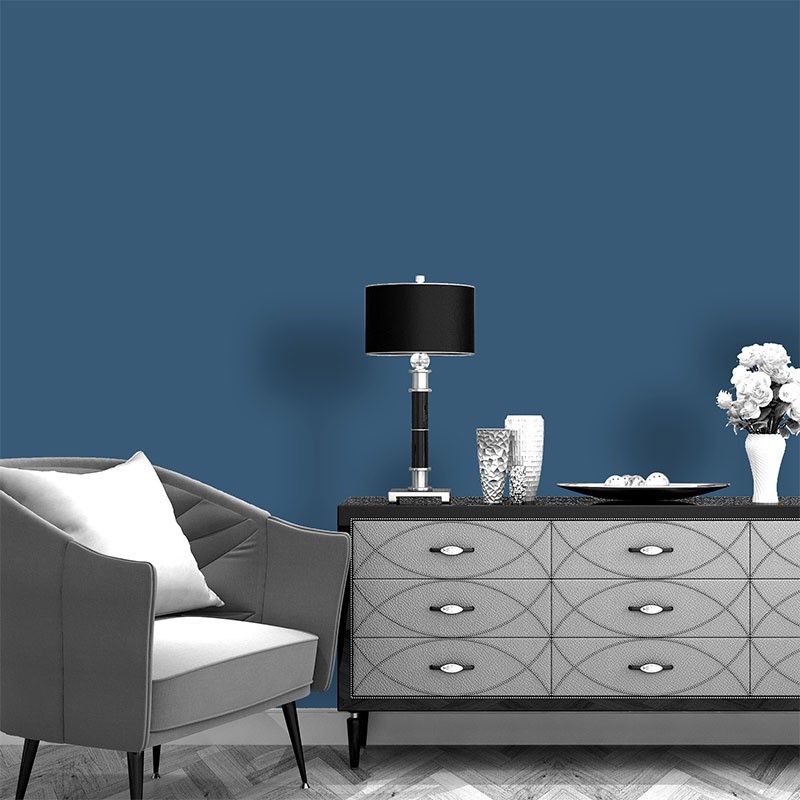 Navy Blue Dark Blue Indigo Blue Indigo Pure Color Wallpaper Nordic Bedroom Livin