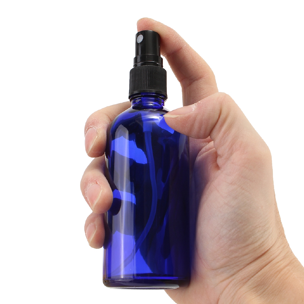 blue spray bottle