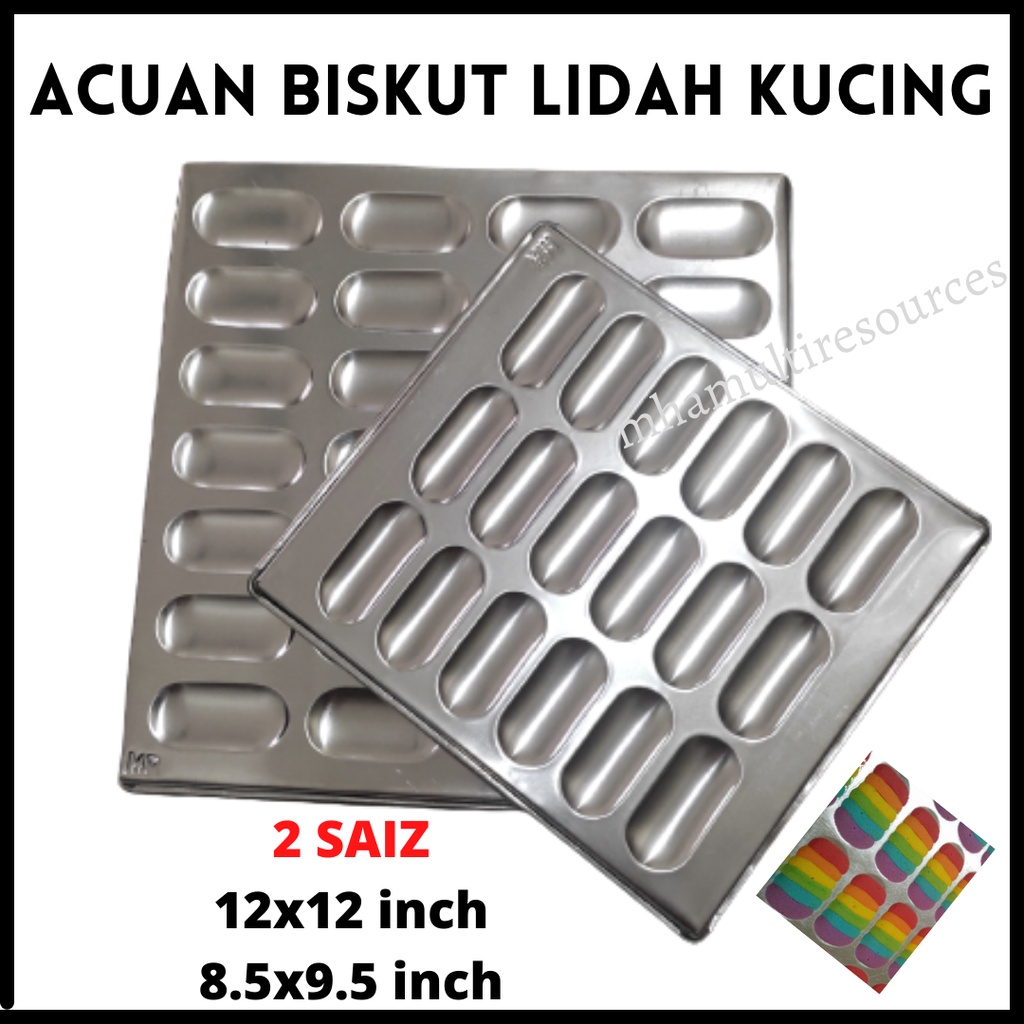 Acuan Lidah Kucing Hati Kucing Mata Kucing Acuan Biskut Pelangi Acuan Biskut Rainbow Loyang Lidah Hati Mata Kucing