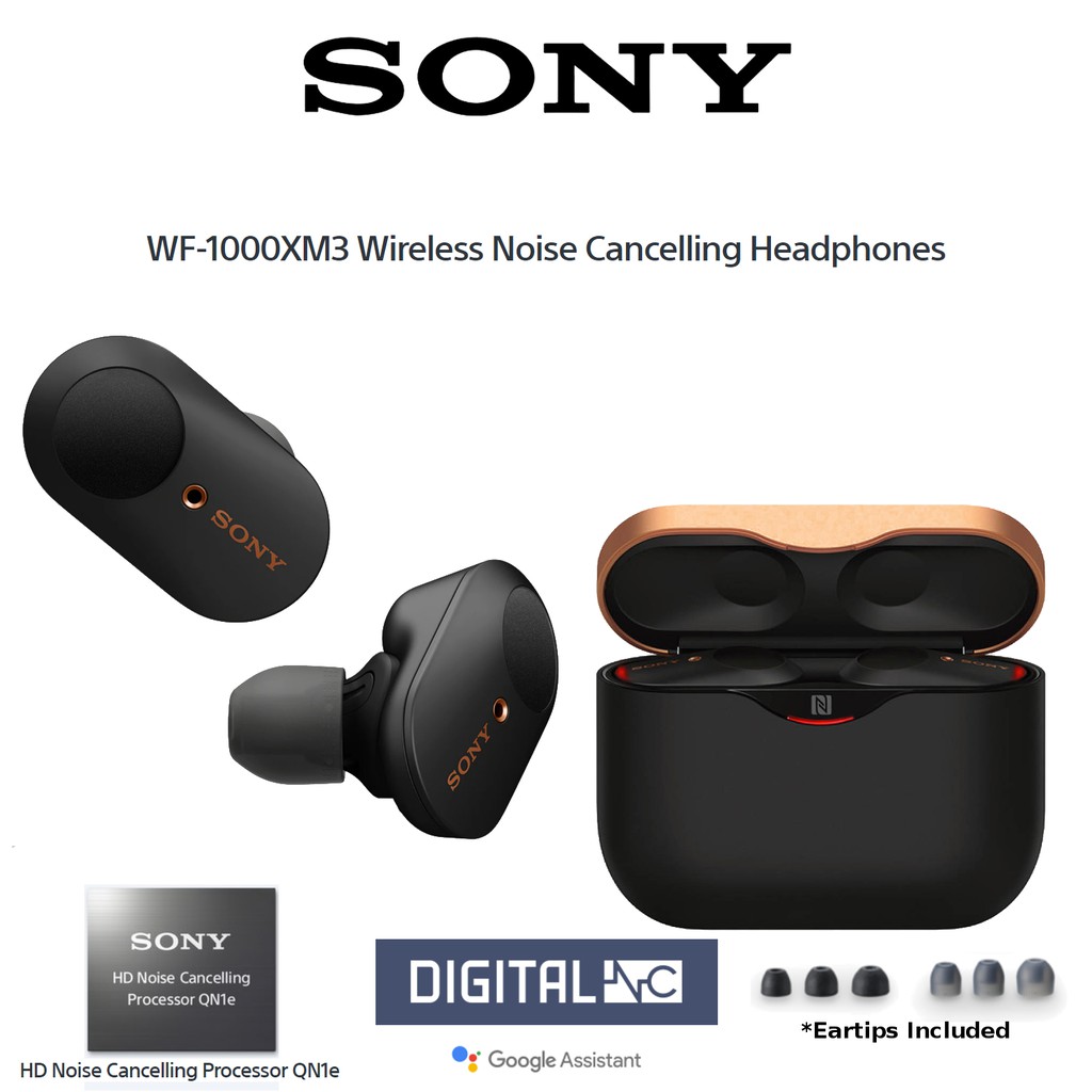Sony WF1000XM3 Truly Wireless Digital Noise Cancelling Headphones In