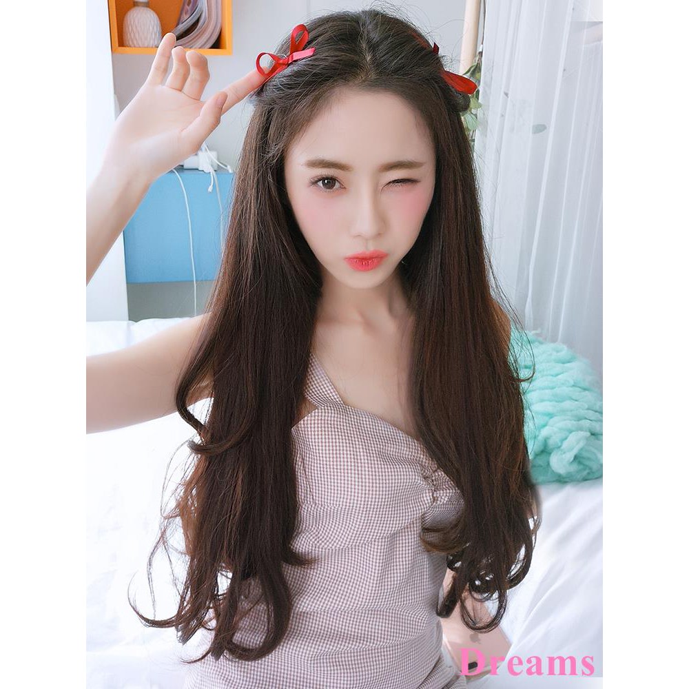 Wig Female Long Curly Hair Big Wave Long Hair No Trace U Shaped
