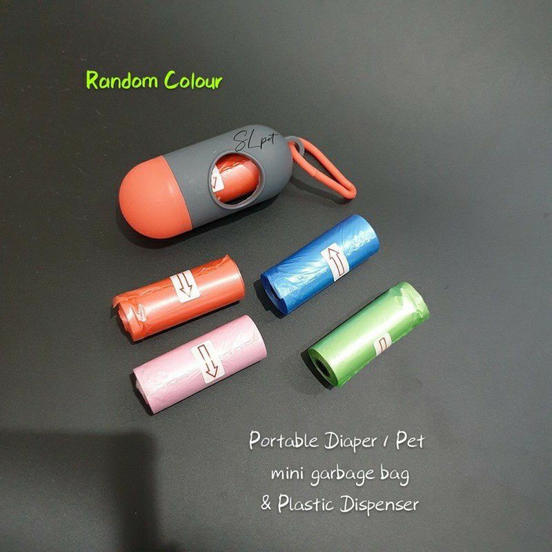 Portable Poop Plastic Bag Disposable Plastic Dispenser pet/diaper