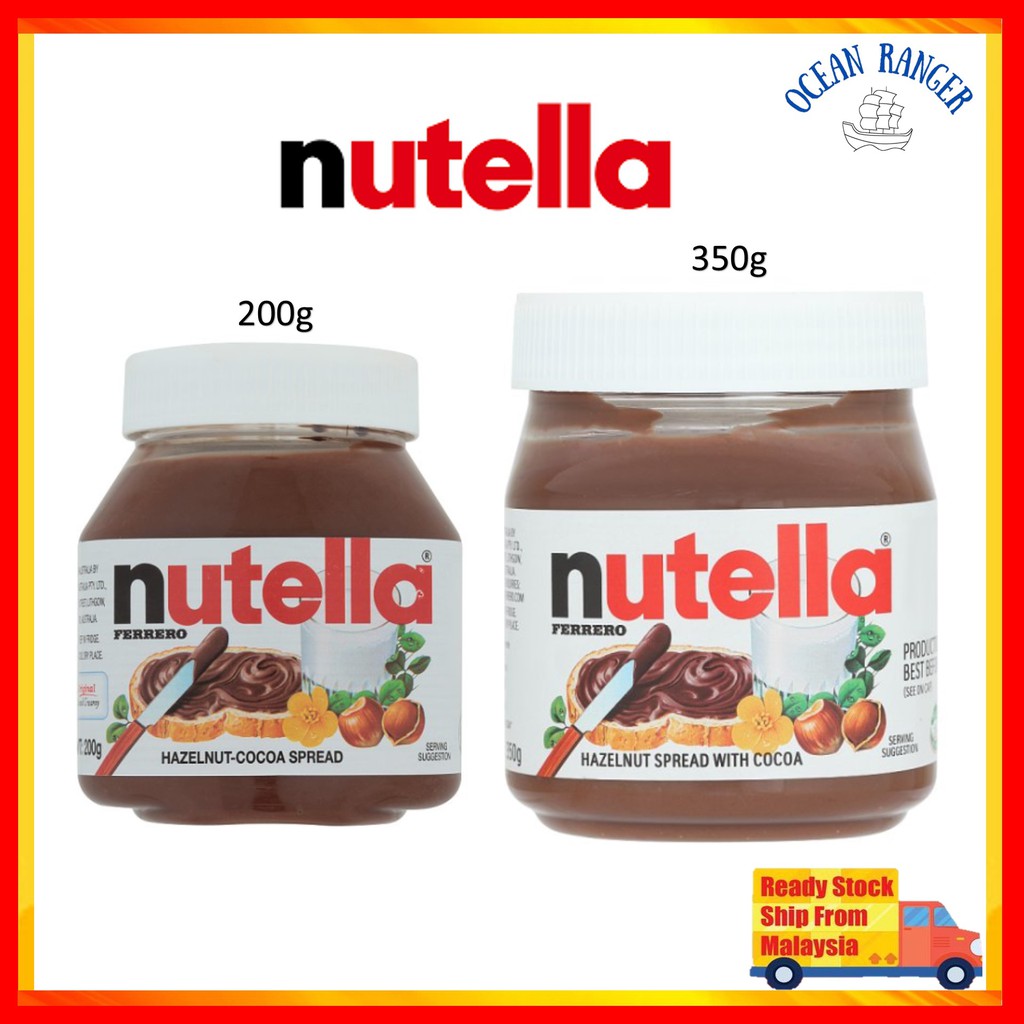 Nutella Ferrero Hazelnut Cocoa Spread 200g And 350g Shopee Malaysia 4346