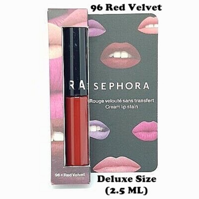 Sephora Collection Cream Rouge Lip Stain 96 Red Velvet (Deluxe Size 2