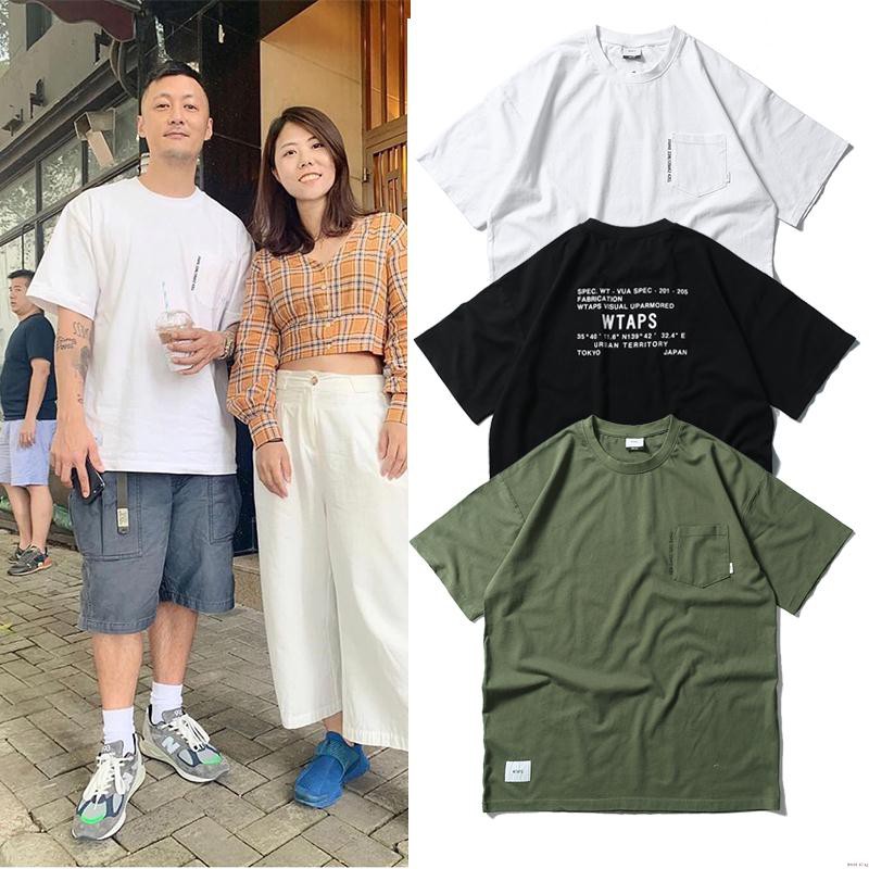 MADNESS WTAPS MDNS Japanese Nishiyama round neck pocket short sleeve men's loose Yu Wenle T-shirt tide huS5