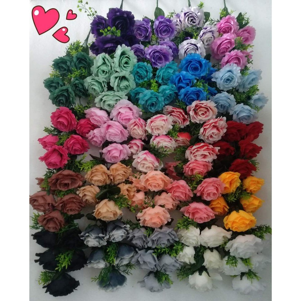 Ready Stock Bunga  Rose x5 Banyak warna dipilih untuk 