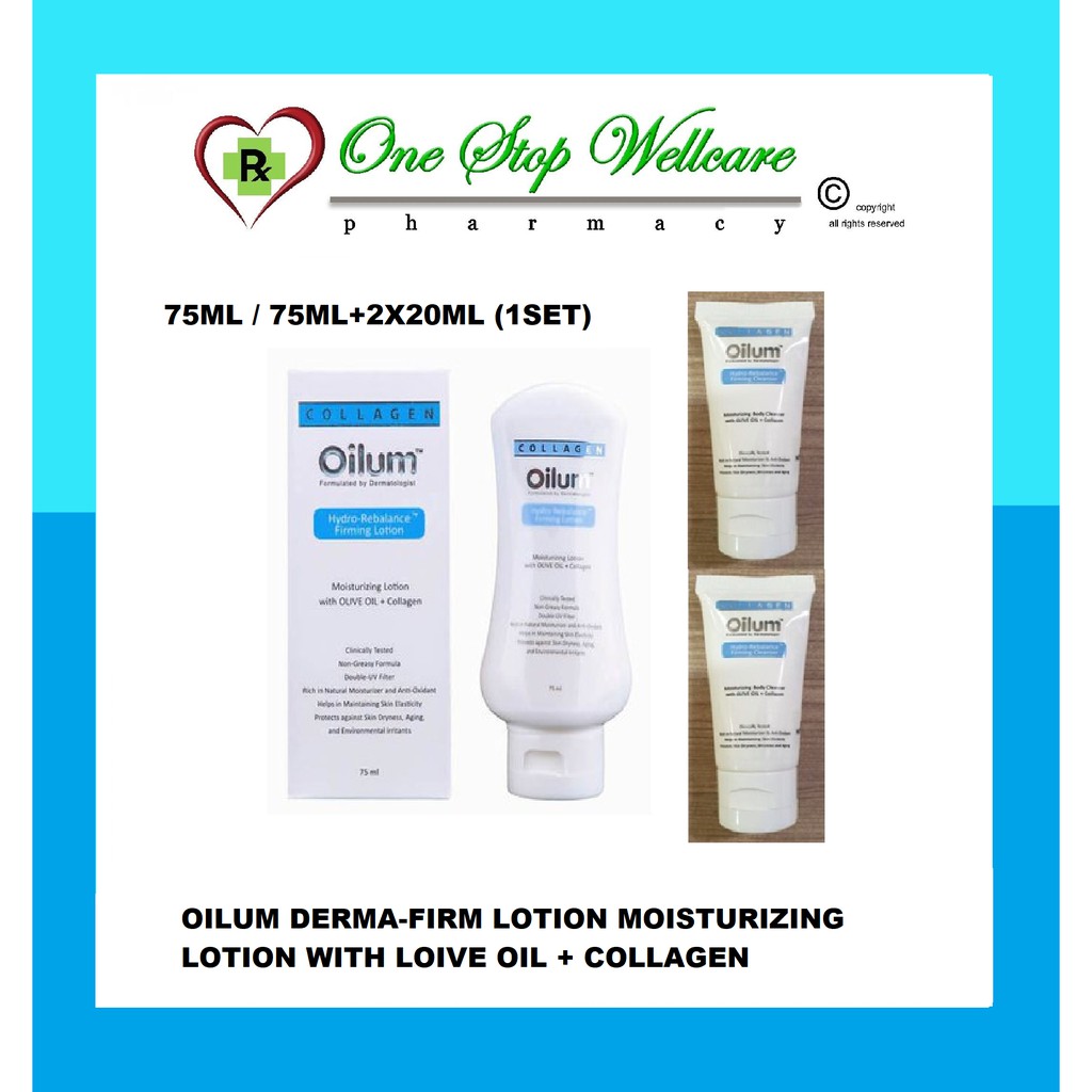 OILUM DERMAFIRM MOISTURIZING LOTION WITH OLIVE OIL + COLLAGEN (75ML