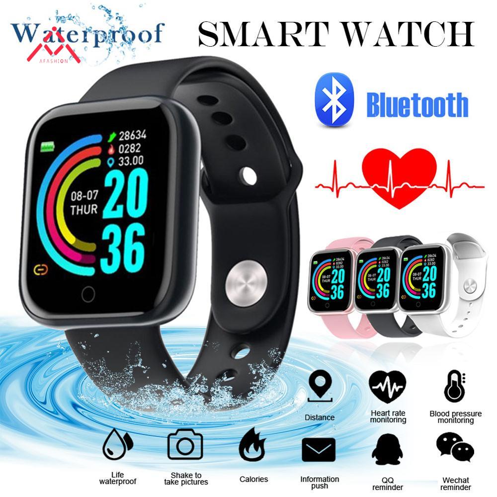 Smartwatch Y68 / D20 / D18 upgrade Smart Watch Sports Waterproof Bluetooth Smart Watch Fitness Tracker Pedometer Bracelet Heart Rate Sleep Monitoring Smartwach