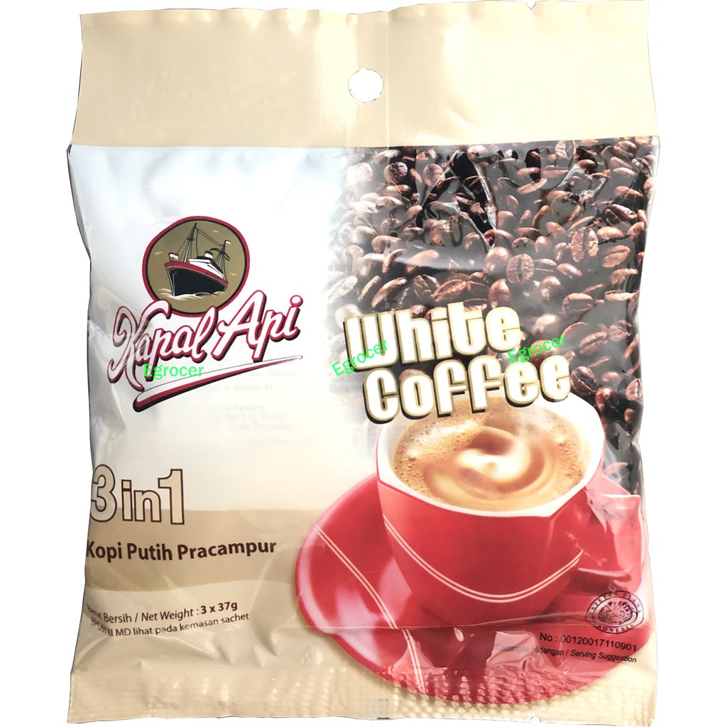 Kapal Api White Coffee 3 In 1 3 Sachets X 37gm Shopee Malaysia