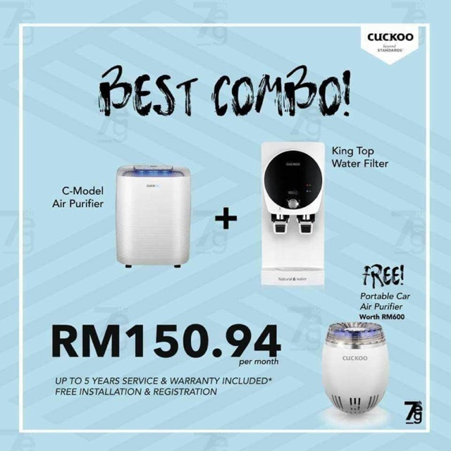 Cuckoo Combo Kingtop C Model Air Purifiers Shopee Malaysia