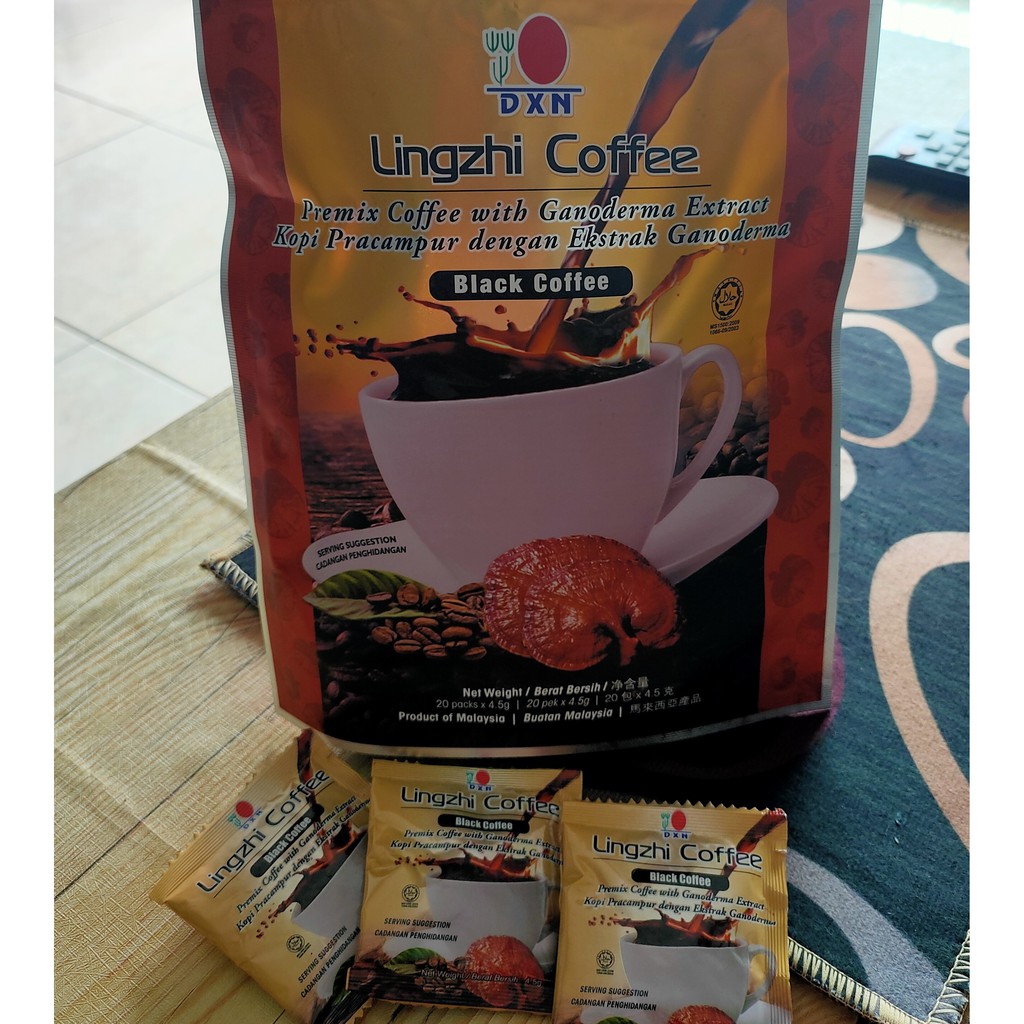 Dxn Lingzhi Black Coffee Organic Ganoderma Extract Shopee Malaysia