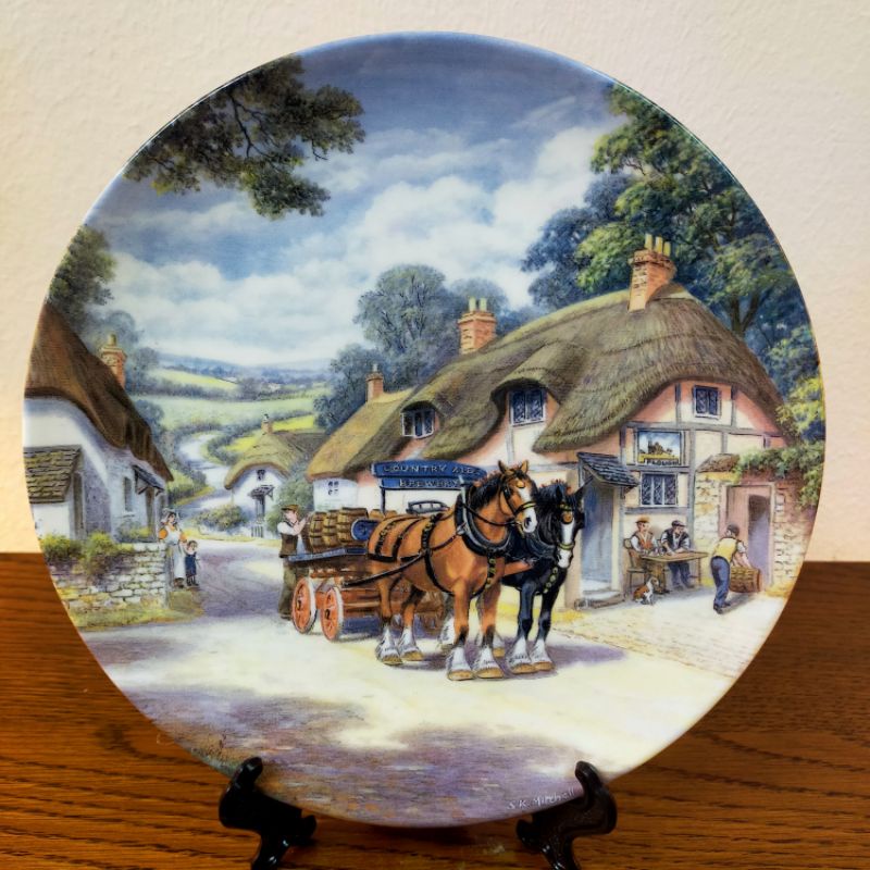 Royal Doulton The Village Shires Collection Decorative Plate Issue No. 4 'Delivering the Beer'