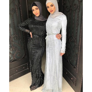 glitter dress muslimah