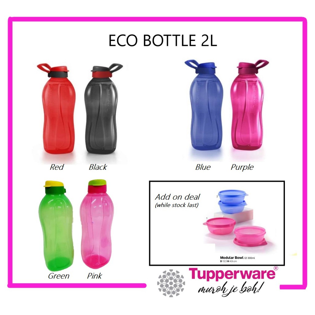 botol air tupperware 2 liter