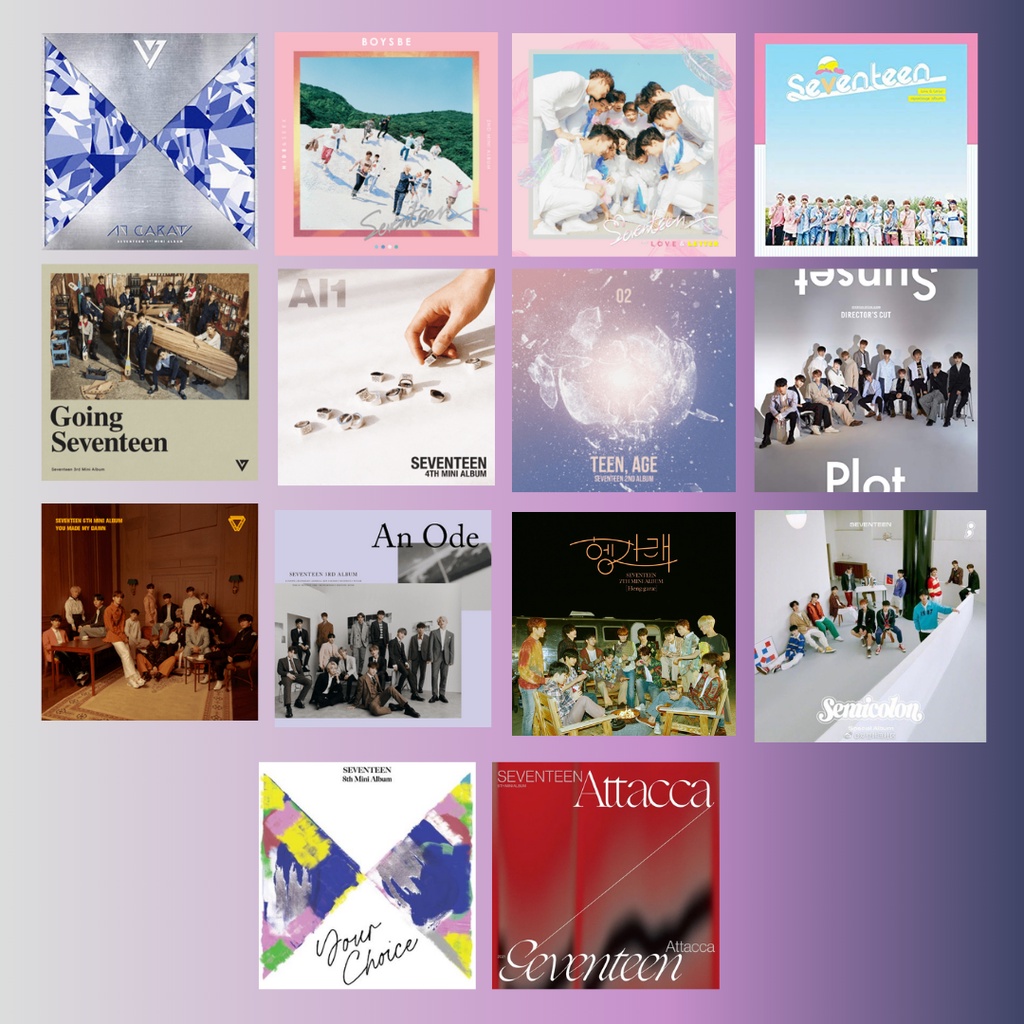 SEVENTEEN ALBUM COMPILATION | Shopee Malaysia