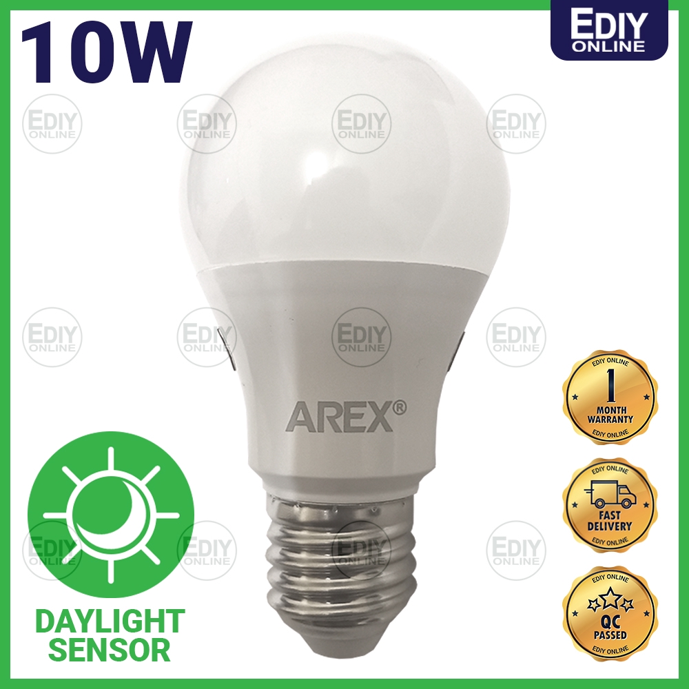 AREX LED DAY/NIGHT AUTO SENSOR BULB A60 10W (WHITE 6500K) _2470009