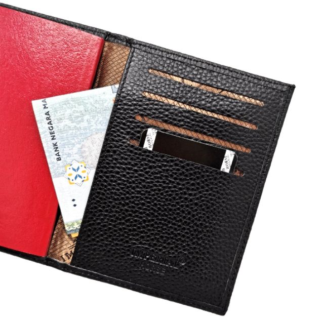 Original Imperial Horse Genuine Leather Passport Cover Travel Business Card Holder Wallet For Men Women