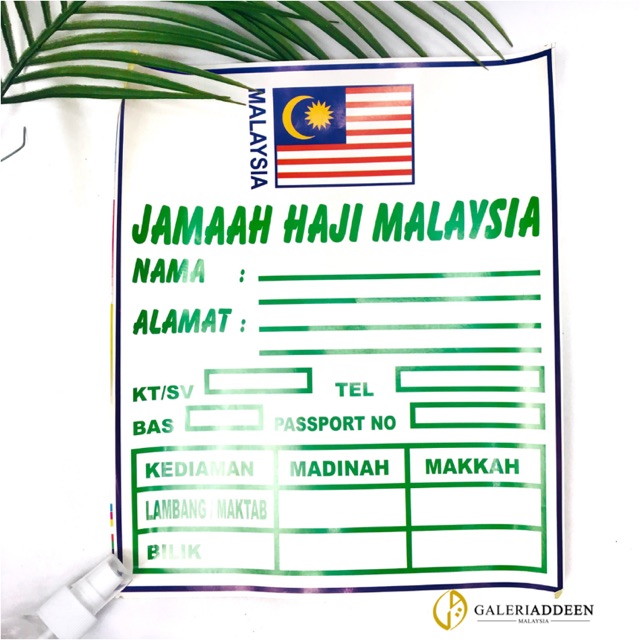 Sticker Label Beg Haji